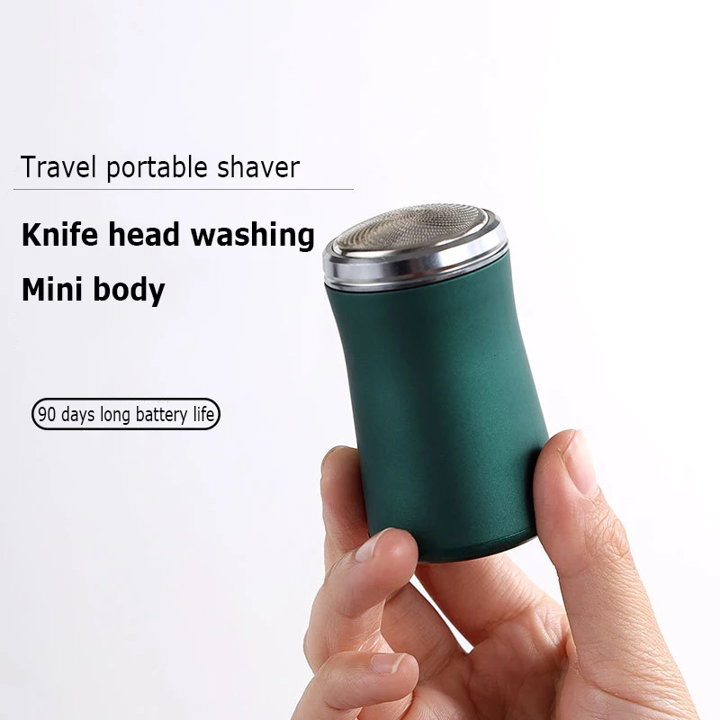 Charge Mini Small Blue Smart Razor Machine Pocket Size Washable Electric Shaver For Men