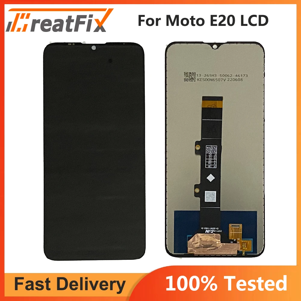 

6.5'' Tested For Motorola Moto E20 XT2155 LCD XT2155-1 Display Touch Panel Screen Digitizer For Moto E20 XT2155-3 Display