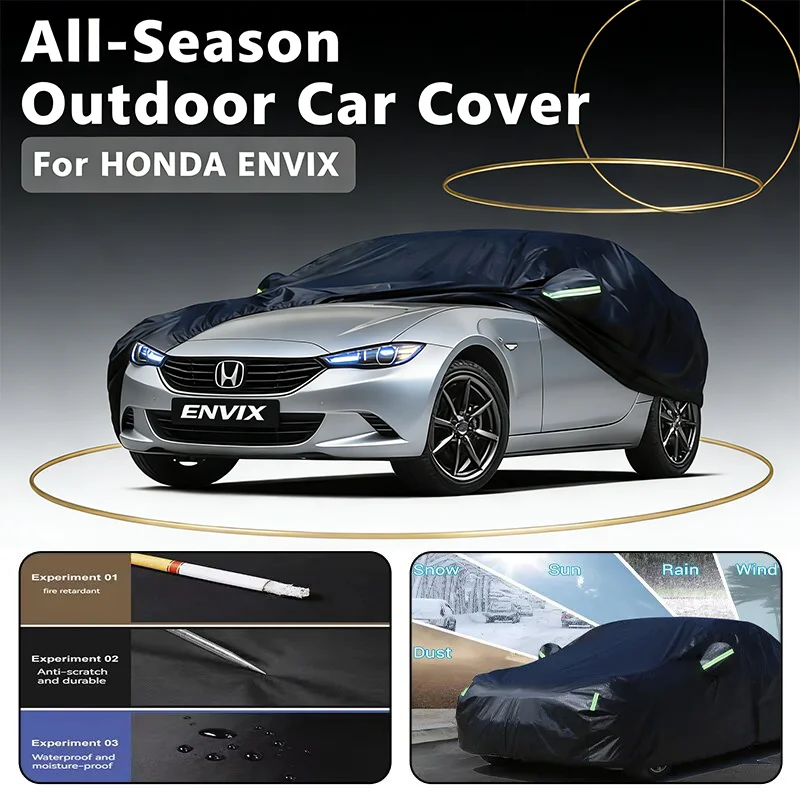 Car Cover Outdoor Protection Full Car Covers Waterproof Sunshade Snow Cover Anti UV Universal For HONDA ENVIX