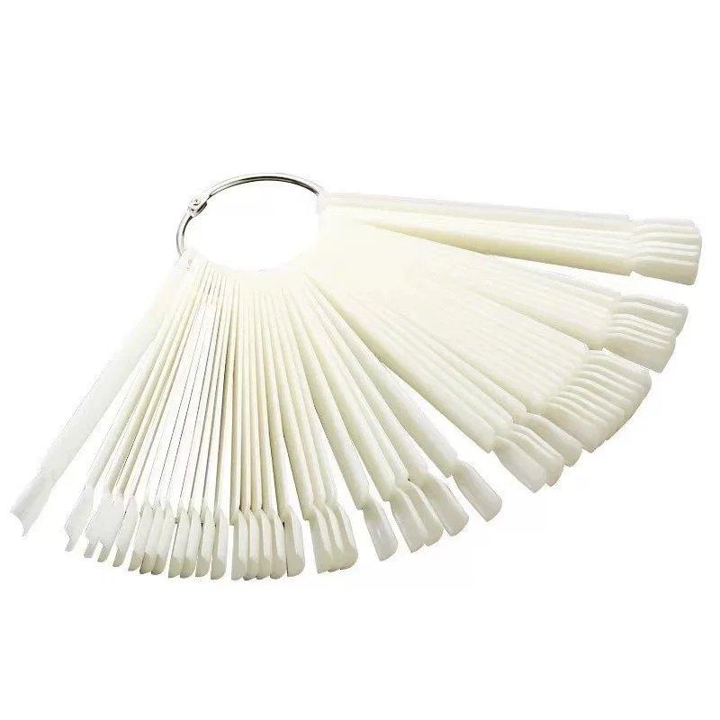 Muestras de uñas, tabla de exhibición de tarjetas de colores, plantilla de esmalte de Gel, soporte de muestra para puntas de manicura, paleta acrílica de práctica de esmalte de uñas