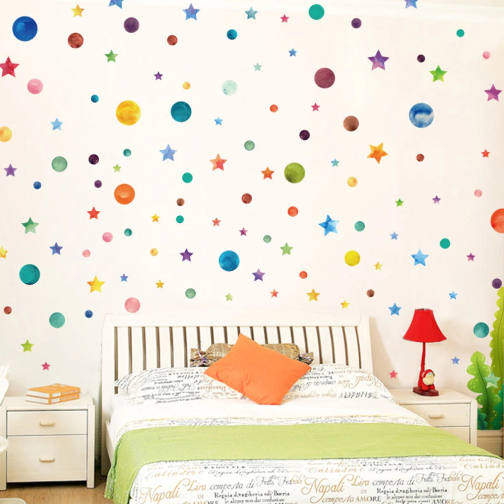 Baby Nursery Bedroom Stars Wall Sticker For Kids Room Home Decoration Children Wall Decals Art Kids Wall Stickers Wallpaper