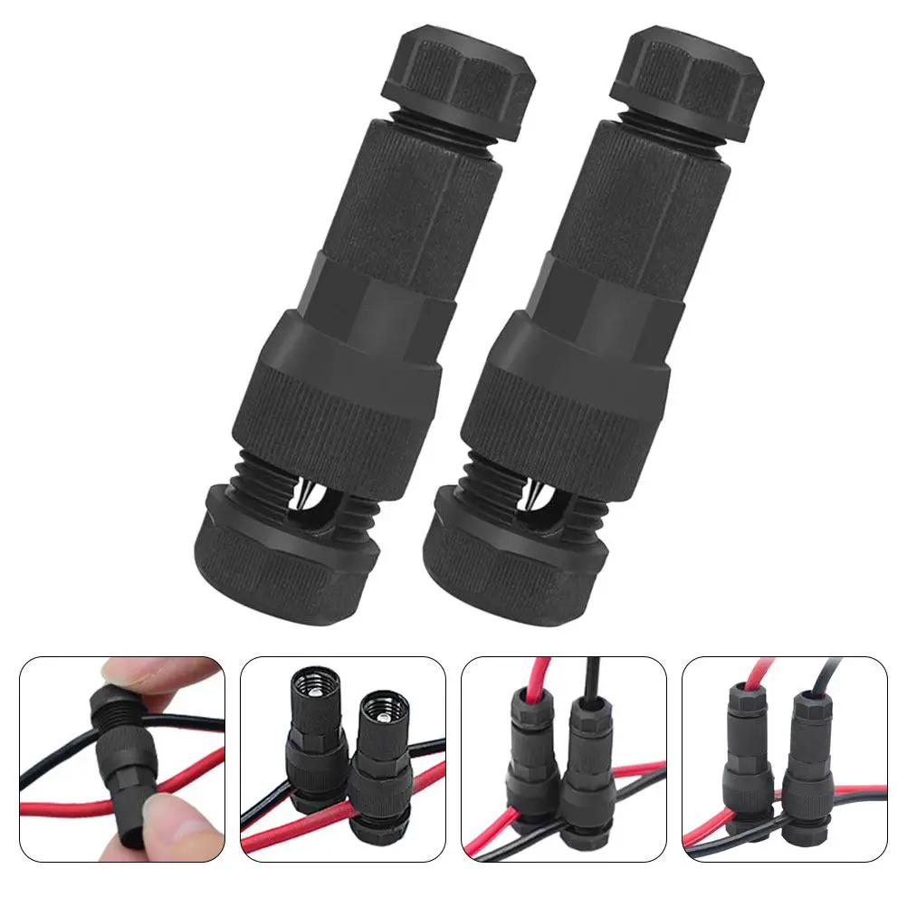 

Комплект из 4 водонепроницаемых соединителей для ландшафтного освещения: кабельные разветвители низковольтных проводов для уличных светильников и систем электропитания