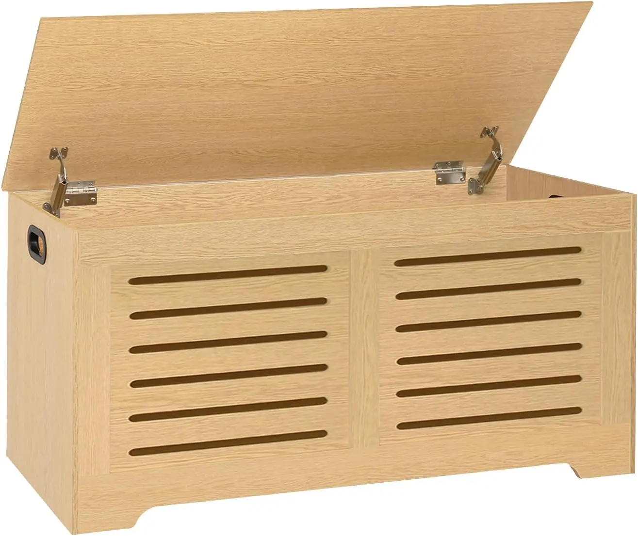 

Деревянный сундук для хранения 39,4 дюйма с откидной крышкой, скамья-тумба для обуви в прихожую, сундук в стиле фермерского дома для гостиной, спальни