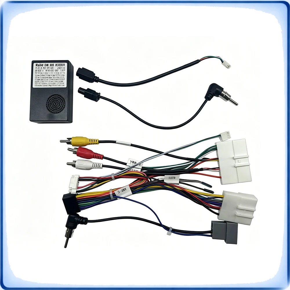 

Car Radio Wiring Harness with CANBUS Decoder for Nissan Kicks 2022 Frontier 2024 Stereo Audio Adapter