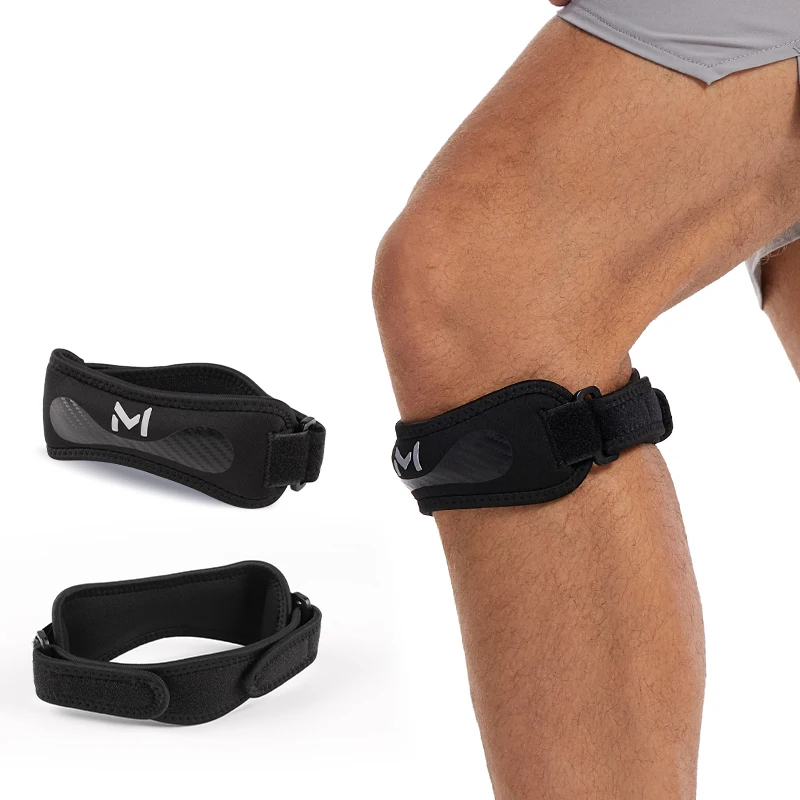 Knee Pas Premium Knee Patella Straps - Adjustable Sports Knee Pad, Patella Stabilizer Band Knee Brace Support Secure Fit Design