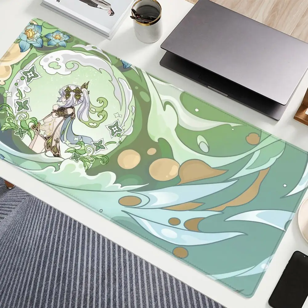 Alas Mouse Dampak Genshin Game Anime Besar Furina Neuvillette Mavuika Wanderer Raiden XXL Alas Mouse Keyboard Antiselip