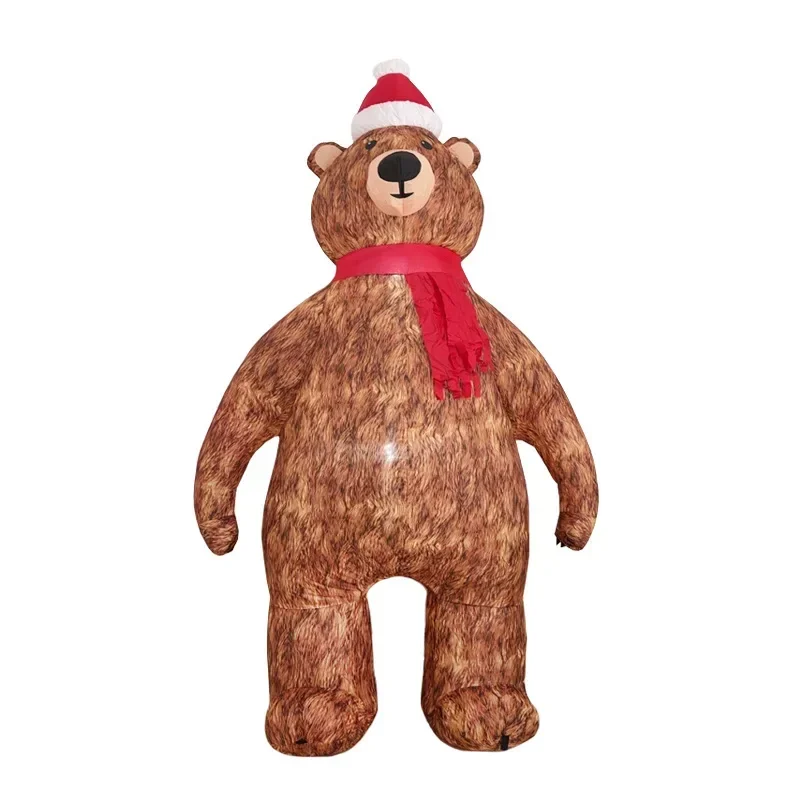 

Christmas air model, inflatable 2.1 meters Christmas bear air model, garden layout props to decorate