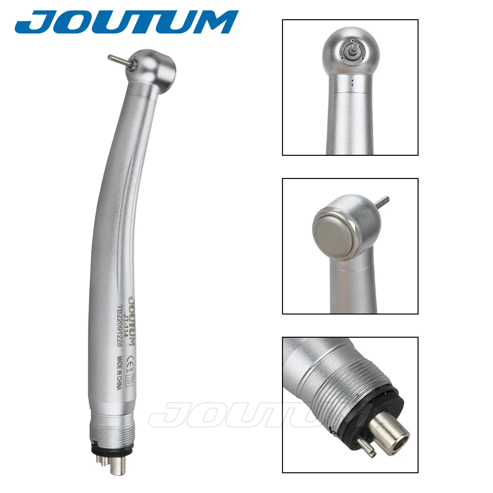 Dental High Speed Anti Retraction Handpiece Push Button Air Turbine 2/4 Holes Torque Head Dentistry Instrument