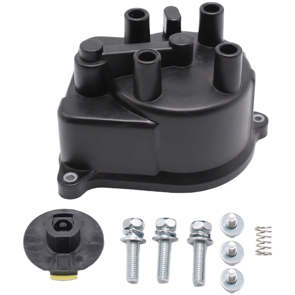Auto Electrical Component Black Distributor Cap Precise Fit Design Extended Durability For Honda Civic 1992-2000