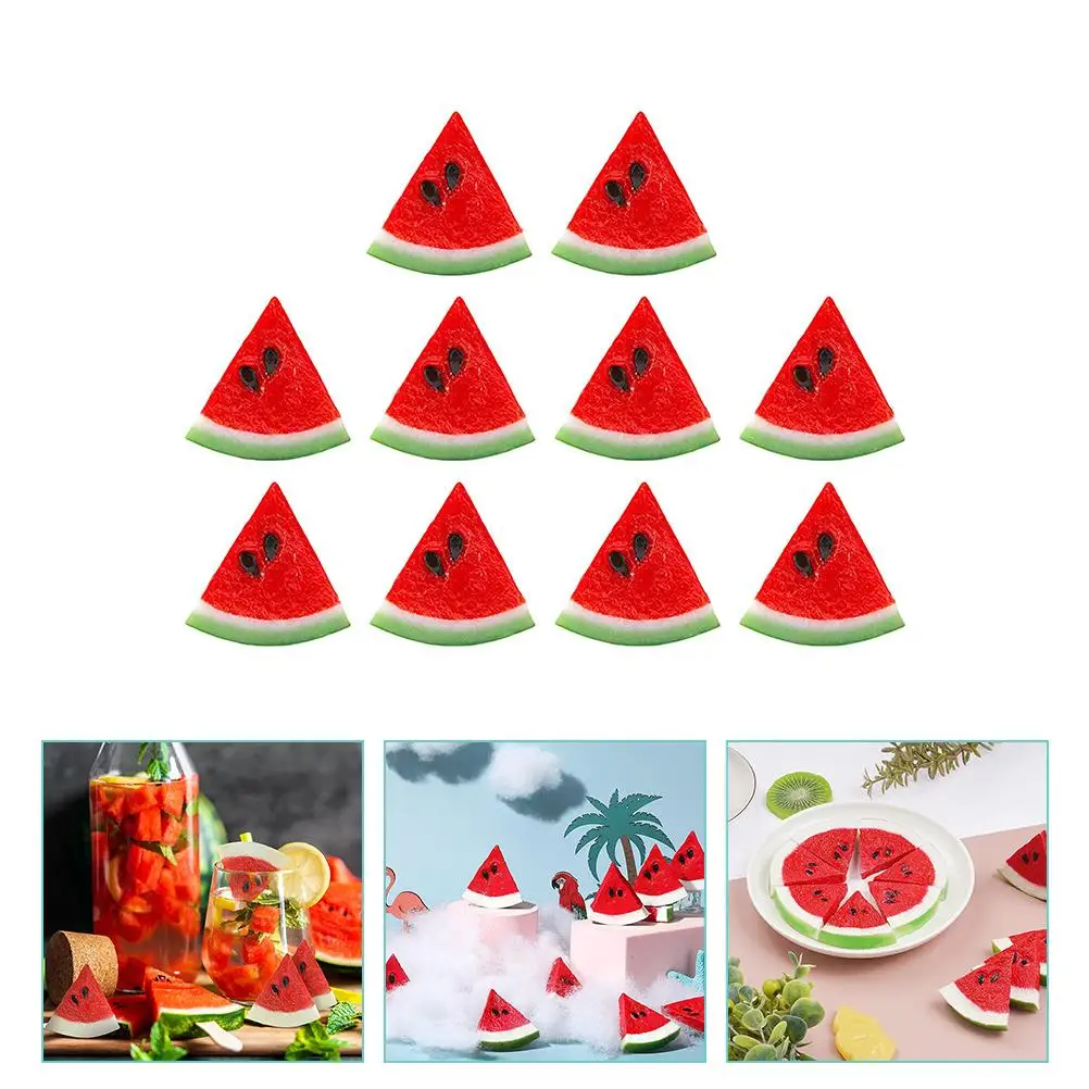 

Artificial Simulated Watermelon Slices Party Decorations Fruits for Lifelike Realistic