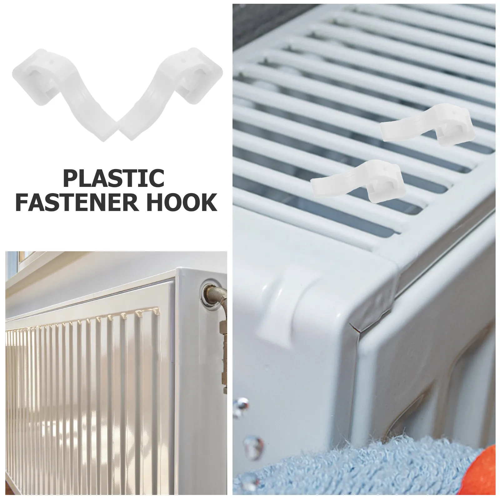 

50 шт. прочных пластиковых крючков 9,0 мм для полотенец, для ванной и кухни, с высокой несущей способностью, универсальный держатель для полотенец