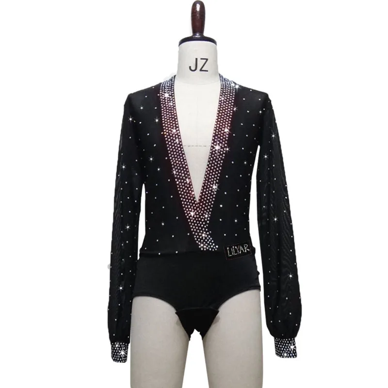 Latin Dance Top Latin Dancing Shirts Adult Kids Competition Performance Wear Salsa Square Professional Practice Clothing