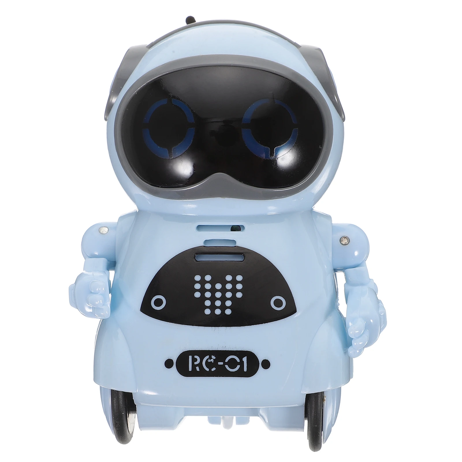 Educational Rc Robot Mini Sound Control Walking Dancing Music LED Light for Kids Interactive Fun Sky-Blue Rc Robot