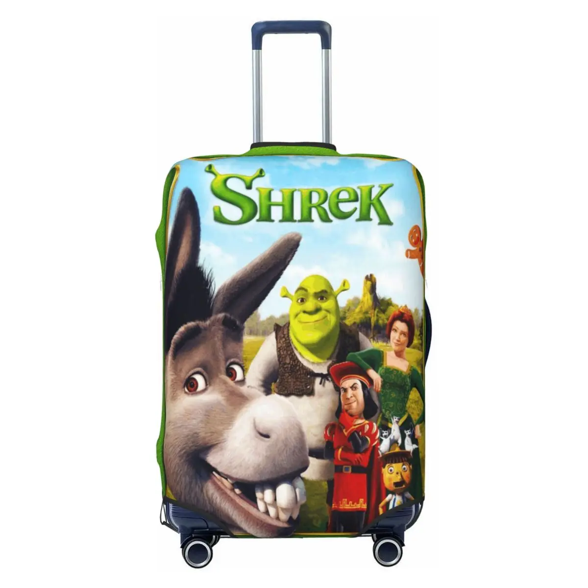 

Anime Comedy Film Shrek Travel Luggage Cover Elastic Monster Movie Suitcase Cover Protector Fit 18-32 Inch