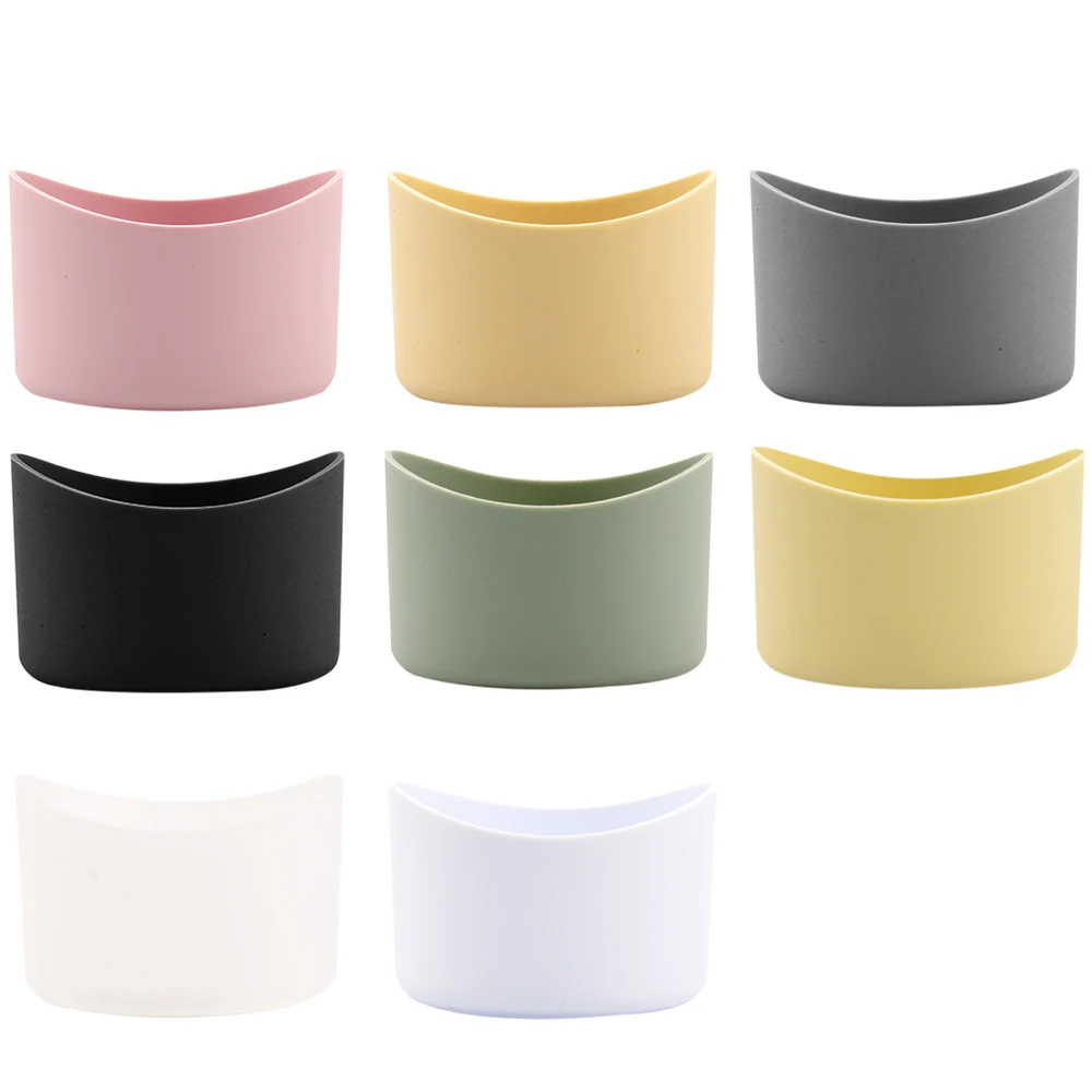 7cm Dia  Anti Scalding Colorful Non-slip Silicone Bottom Boot Water Bottles Beverage Cup Sleeve