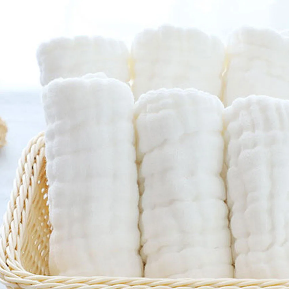 12 pz Fodere Per Pannolini Per Bambini Garza Lavabile Morbida Mussola Asciugamani Pannolini di Stoffa Neonato Bambino Riutilizzabile Pannolini Pad Mussola Asciugamano Per Bambini