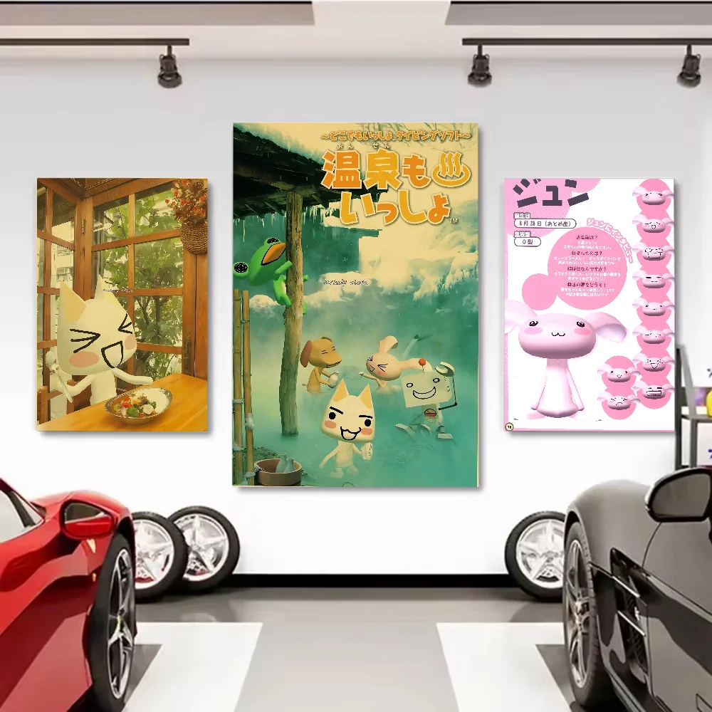 I-Inoue T-Toro CUTE Cat ملصق ساخن متعدد الأغراض جدار الفن لغرفة المعيشة غرفة نوم مكتب المدخل بار |   فكرة هدية ديكور المنزل