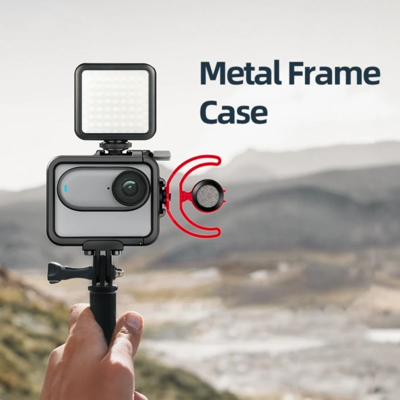 Y1UB Metal Support Cage for GO 3S Camera Protector with Screen Accessibility