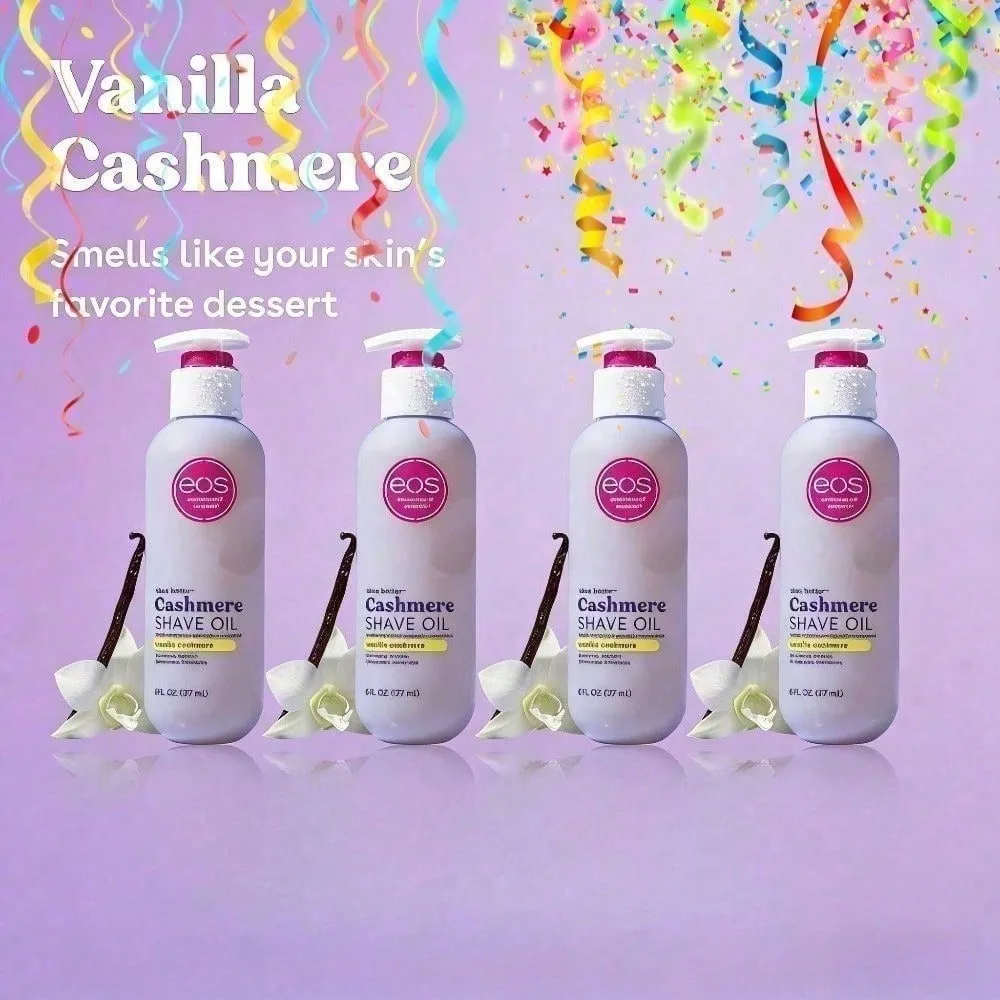 Aceite de Afeitado de Cachemira Más Vendido – Vainilla Cachemira, Aceite Hidratante para Afeitar con Manteca de Karité y Glicerina, Ayuda a Prevenir Irritación y Quemaduras, Vegano y Versátil