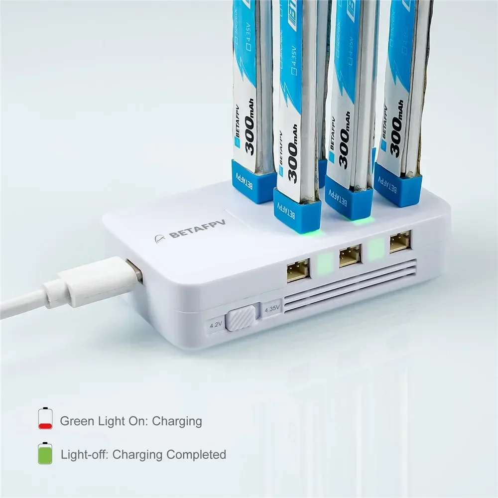 BETAFPV 1S Battery Type-C Charger Original 6 Ports Adapter BT2.0 For FPV Racing Free Style Drone Battery Accessories Fast Charge