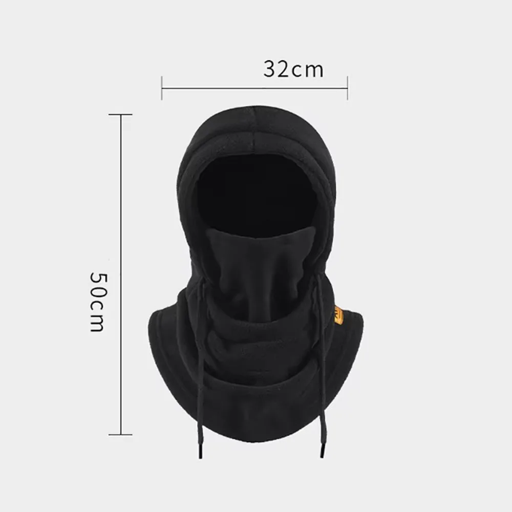 AliExpress NONE Winter Warm Hat with Mask and Neck Warmer 3-in-1 Windproof Balaclava for Men Women Masked Hat Cycling Cold Weather Protection