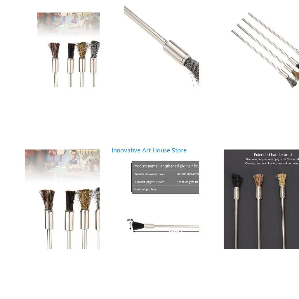 E1PC 100mm Steel Wire Wheel Brush Rotary Polishing Brush Home Rust Cleaning Tool
