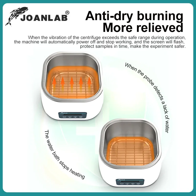 JOANLAB جمع الحرارة محرك مغناطيسي مختبر حمام الماء مع محرك مغناطيسي ترموستات التدفئة شاشة ديجيتال 1200 دورة في الدقيقة