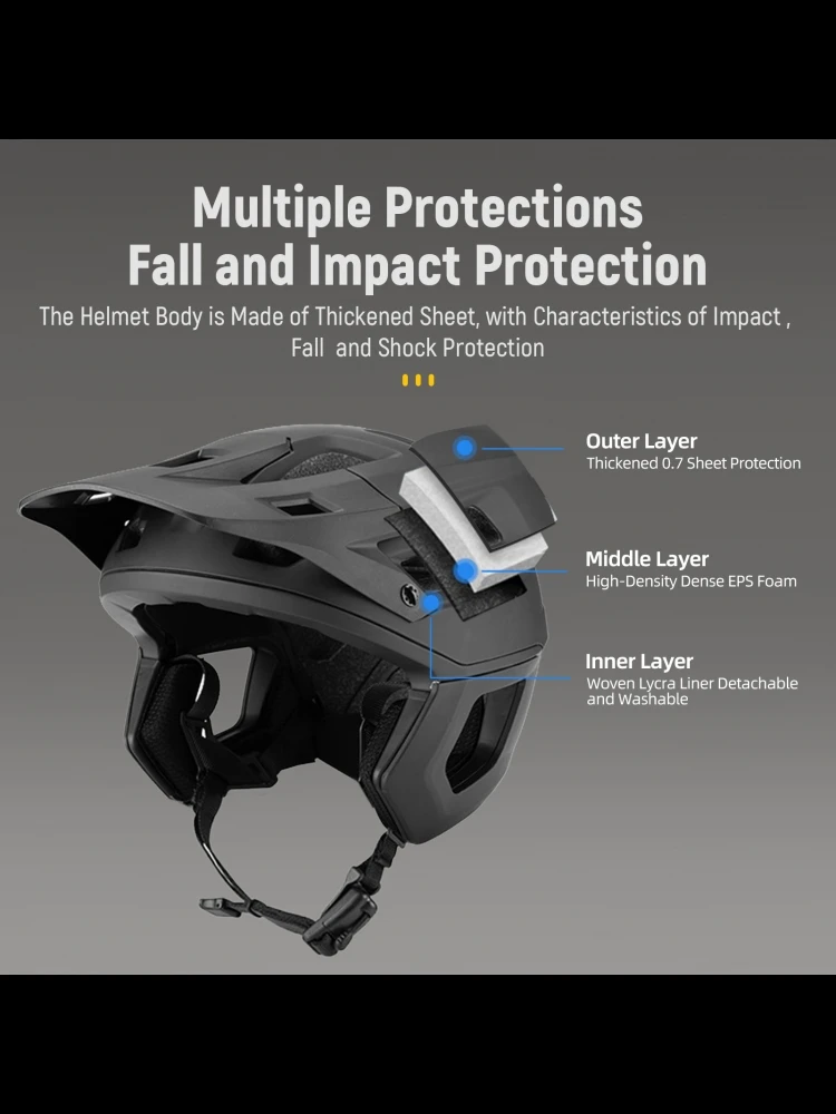 AliExpress NONE MTB Racing Sports Off-road Riding Helmet Adjustable Head Circumference Lightweight Design Thickened EPS Foam Bicycle Half Helmet