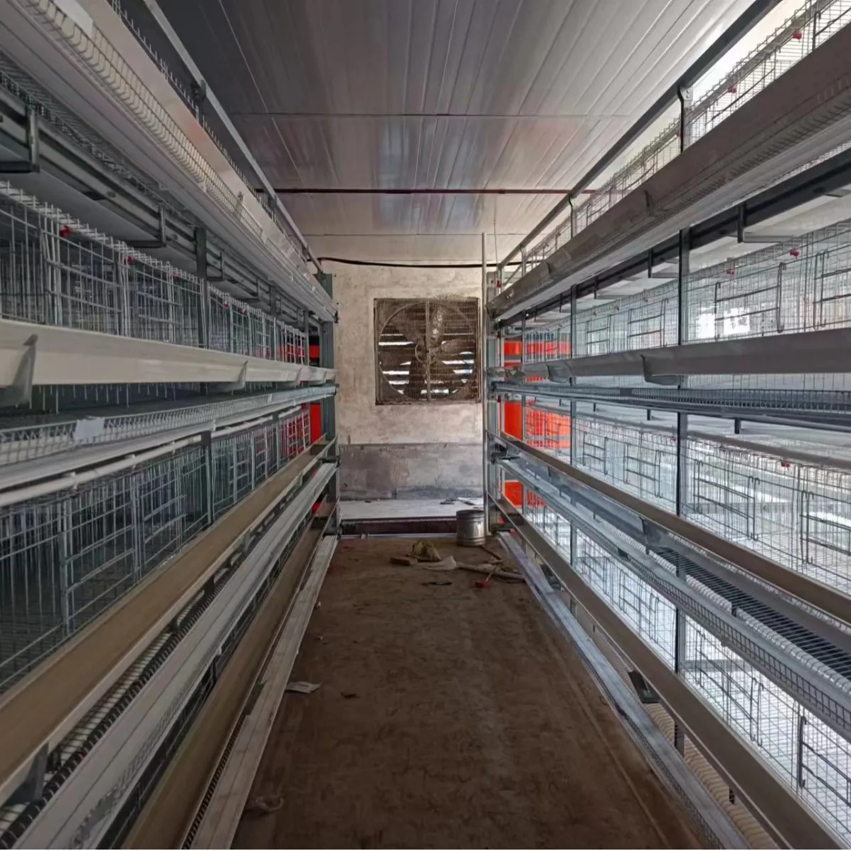 Layered Chicken Cages, 3-4 Layers, Step Design, Poultry Farming Equipment, Hot Dipped Galvanized, Durable and Easy to Assemble