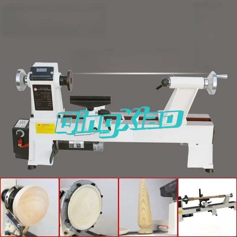Stepless Speed Adjustable Digital Display Woodworking Lathe Small Buddhist Bead Lathe Stair Handrail Sanding Machine