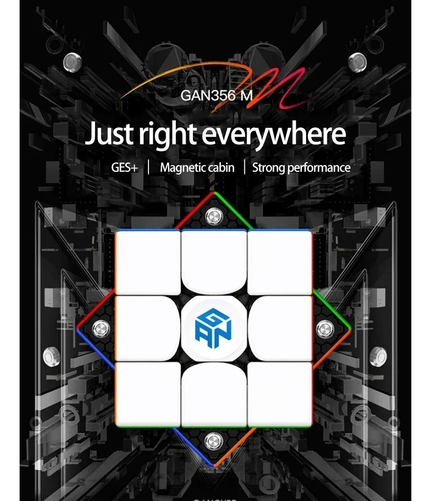 Gan 356M 3X3 3 460M 4X4 Montage Magnetische Magische Neo Kubus Stickerless Snelheid Kubus Puzzel Kinderen Cadeau Volwassen Educatief Speelgoed