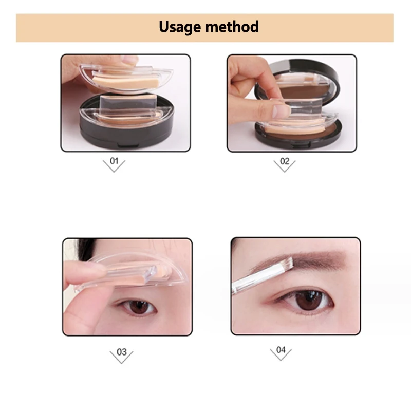 Eyebrow Powder Stamp Tint Stencil Set Cosmetics Professional Makeup Waterproof Eye Brow Stamp Lift Eyebrow Enhancers Stencil Kit