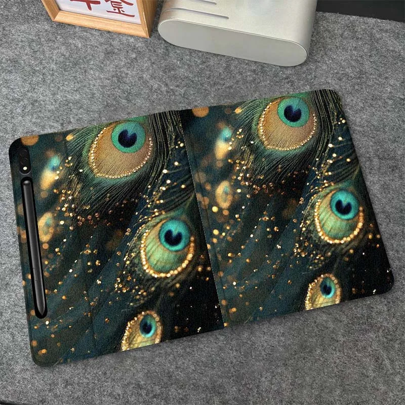 

Peacock Art Beautiful Gift For Samsung Galaxy Tab S10 S9 S8 S7 FE Lite Soft Flexible Support Tablet Case