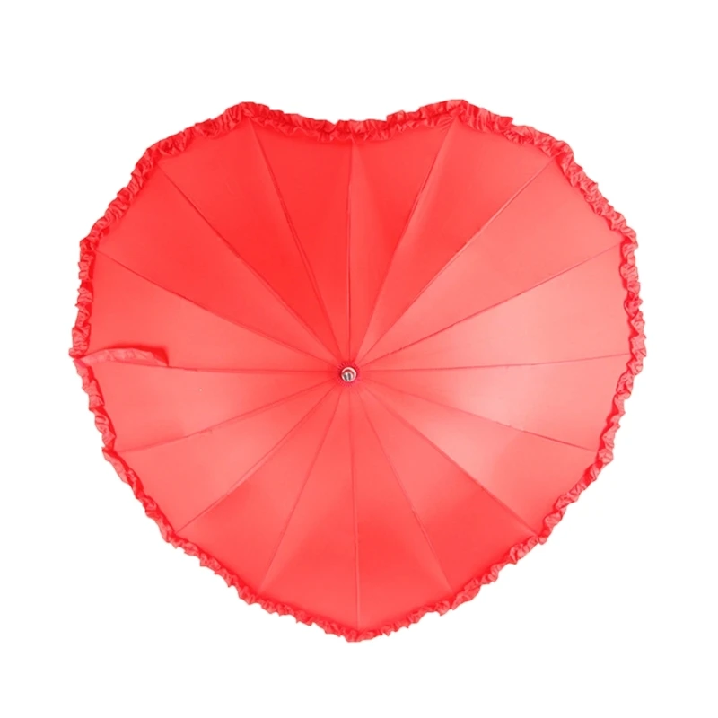 Unique Heart Umbrellas Party Shades Sun and Rain Umbrellas for Sunny &Rainy Days Fashionable Summer Essential