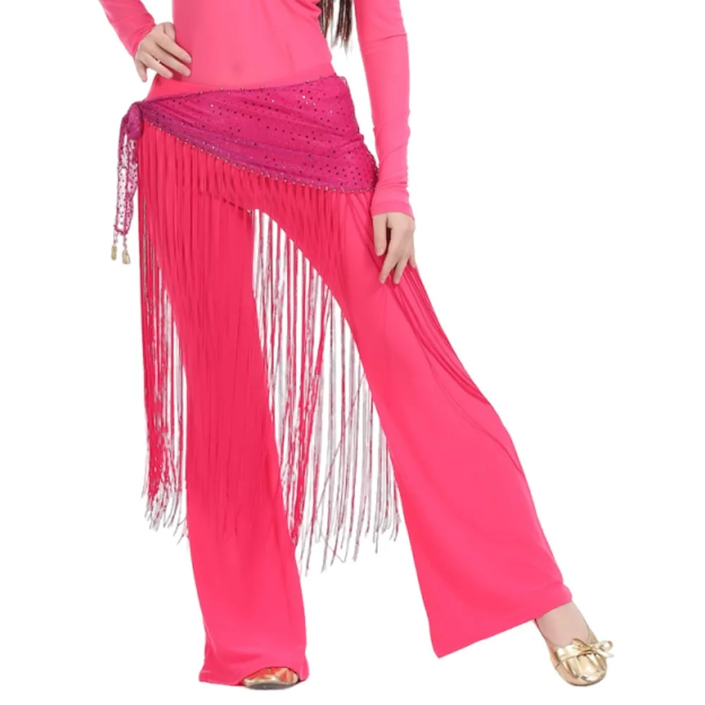 

Модный пояс для танцев с пайетками и бахромой, треугольный пояс-платок для восточных, джазовых и уличных танцев, блестящая юбка для выступлений для женщин