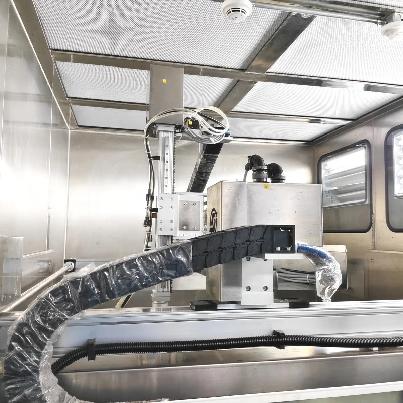 خط طلاء ذكي ذو 6 محاور يحرك الروبوت ± 0.1 مم دقة 99.9% دقة كشف عيوب الذكاء الاصطناعي لآلات طلاء المعادن #3