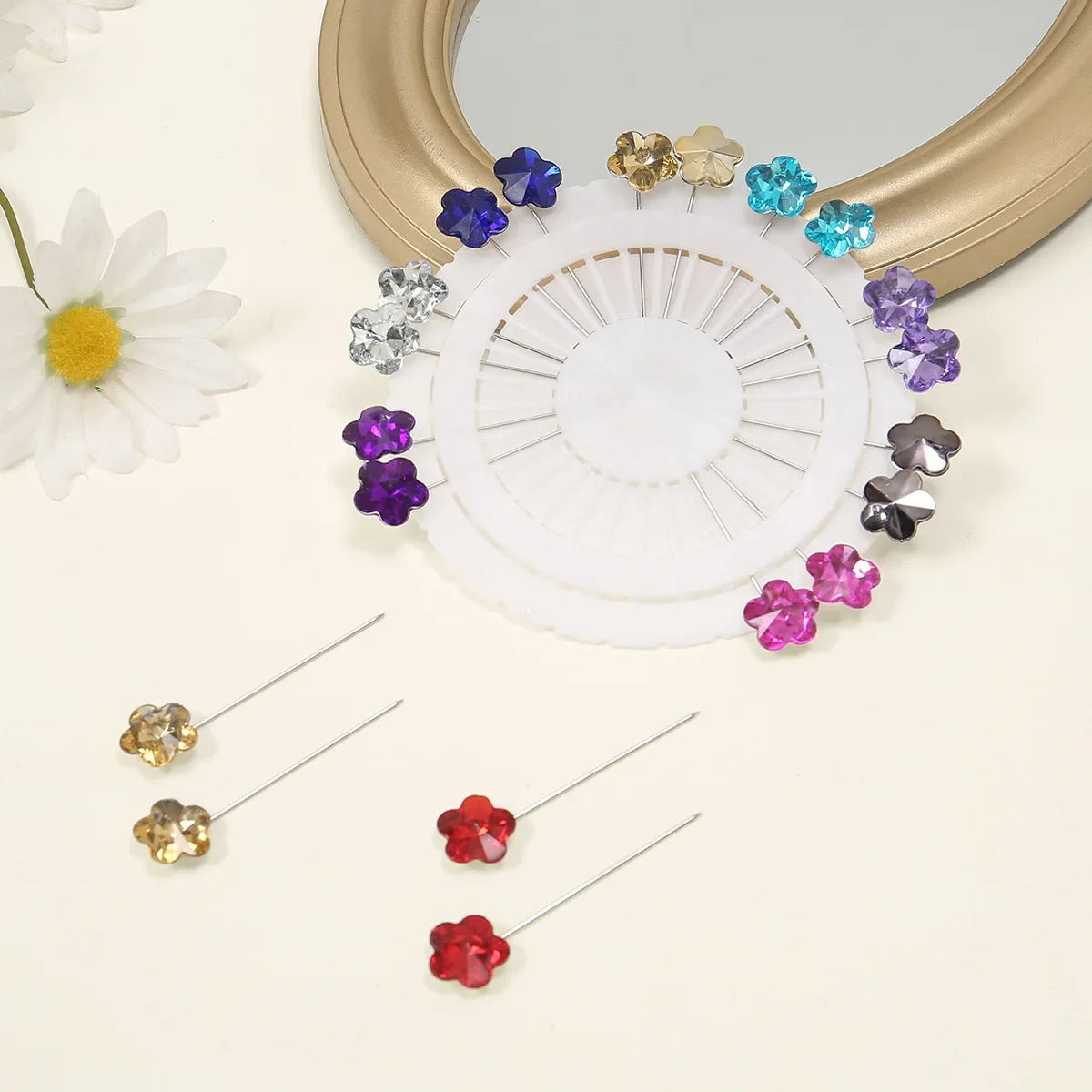 15/20/30 sztuk/zestaw kolorowe kryształowe Snag hidżab szpilki Craft krawiectwo broszki biżuteria Diamante broszka długa szpilka do szycia Snag szalik