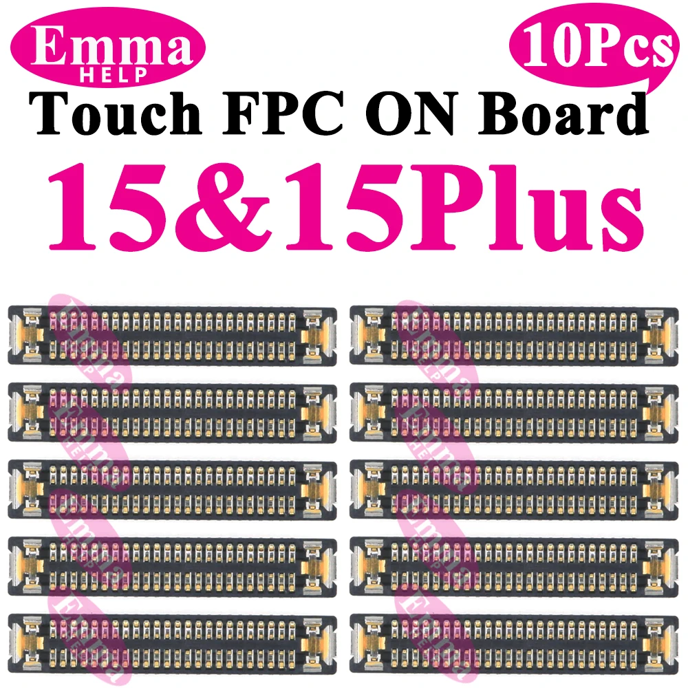 10Pcs LCD Display FPC Connector On Motherboard Screen Logic Board For iPhone 14 13 15 Pro Max Plus 11 12Promax 13Pro XR XS image 2