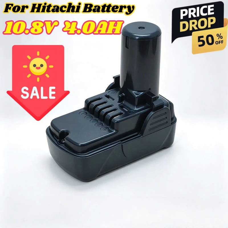 For Hitachi Battery 10.8V 4.0AH DB10DL FCR10DL WH10DCL BCL 1015,BLC1015 BCL 1030 BCL 1030M BCL1030A 329369 329370 329371
