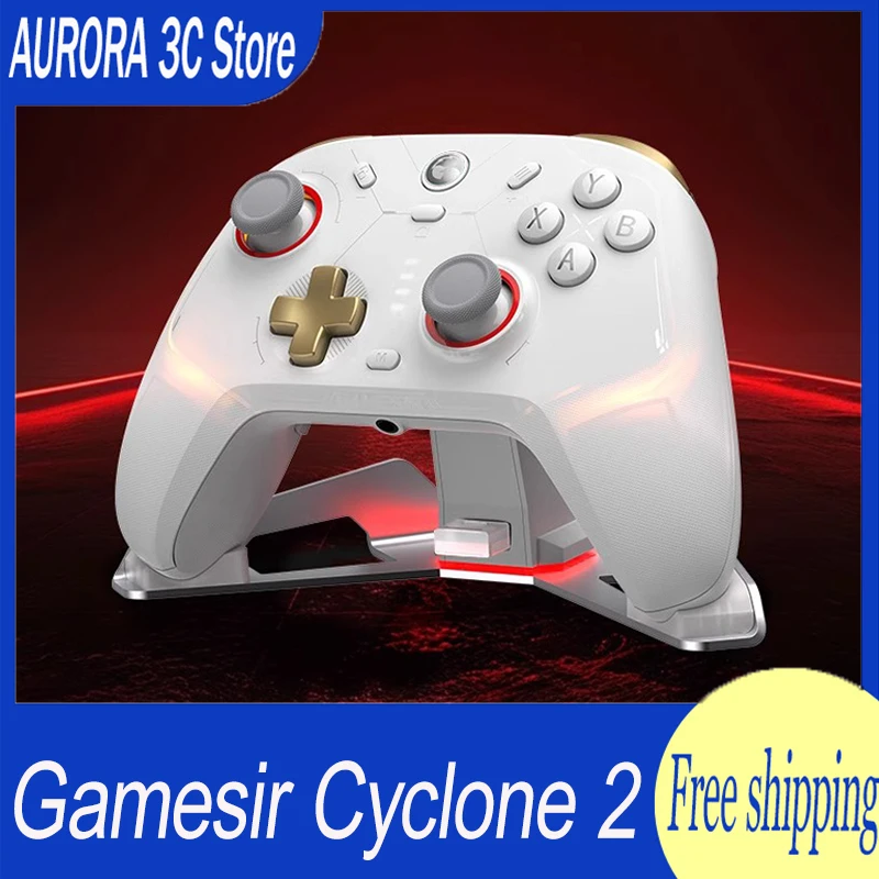 

Gamesir Cyclone 2 Gamepad Tri Mode Bluetooth Wireless Hall Linear Board Machine Game Controller Pc Game Accessories Man Gift