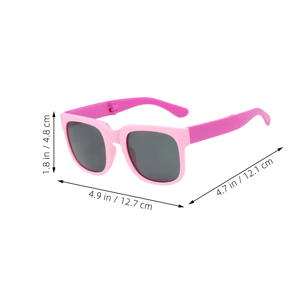 2Pairs Kids Foldable Sunglasses Strong Pc Material Children Folding Sun Glasses for Outdoor Adventure Holiday Use