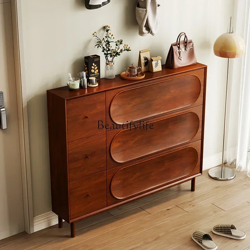 LXالقرون الوسطى نمط القلب دلو خزانة خذاء رقيقة جدا 24 سنتيمتر باب المنزل الرجعية مدخل خزانة SSSSSS #5