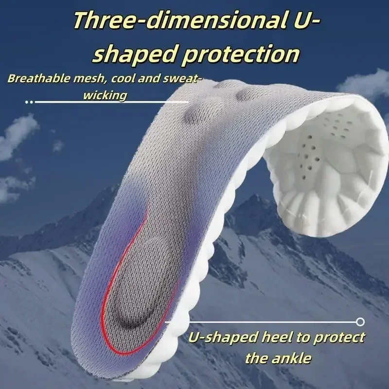 Tired feet? 4D Cushion Insoles with Air Cloud Tech—superior comfort, all-day support!