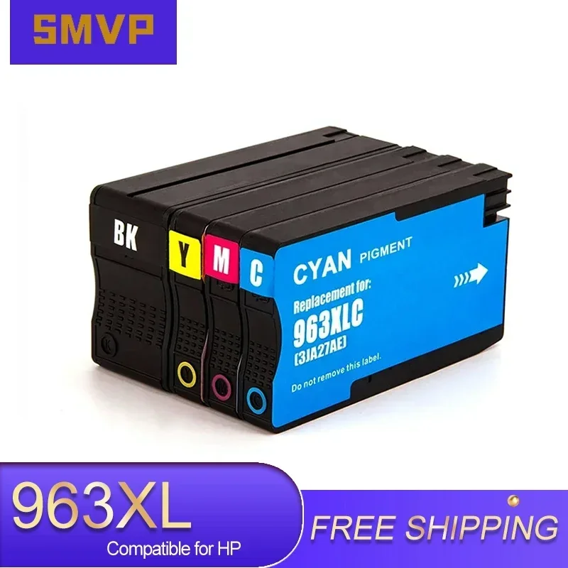 CMYK 963XL 967XL Remanufactured Color Inkjet Ink Cartridge 963 967 XL for HP963 HP OfficeJet Pro 9010 9015 Printer With Chip