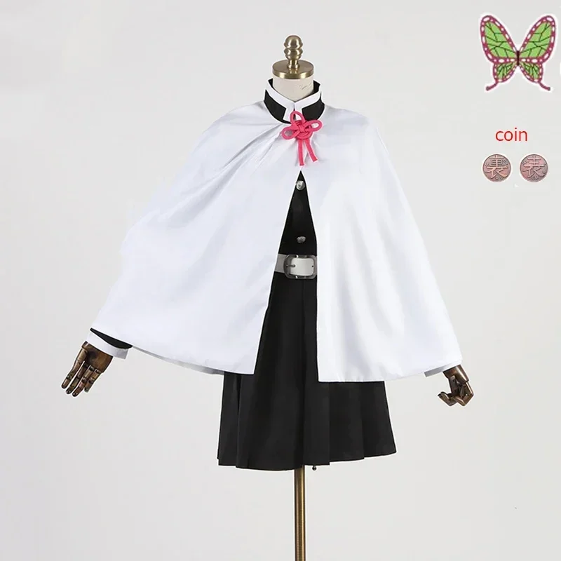 Disfraz de Cosplay de Anime Demon Slayer, traje de kimono Kanao Tsuyuri Kanawo para mujer, Halloween