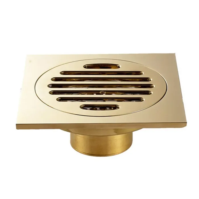 Латунный матовый черный квадратный напольный слив в стиле ролл-голд золотой для ванной никелированный душевой DR087