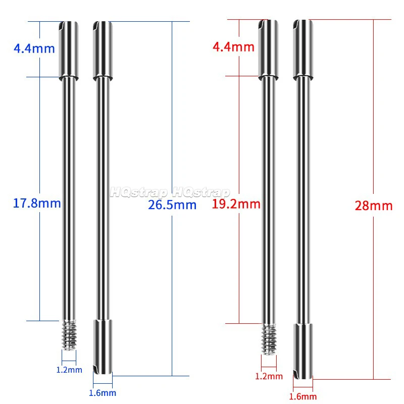 2 pezzi perni a vite in acciaio inossidabile per AP per Audemars Piguet 26.5mm 28mm cinturino connettore collegamento accessori strumenti per orologiaio