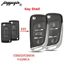 jingyuqin CE0523 CE0536 Składane etui na klucze do Citroen C5 C4 Hatch Coupe VTR C6 C8 C2 Berlingo Xsara Picasso HCA VA2 Blade