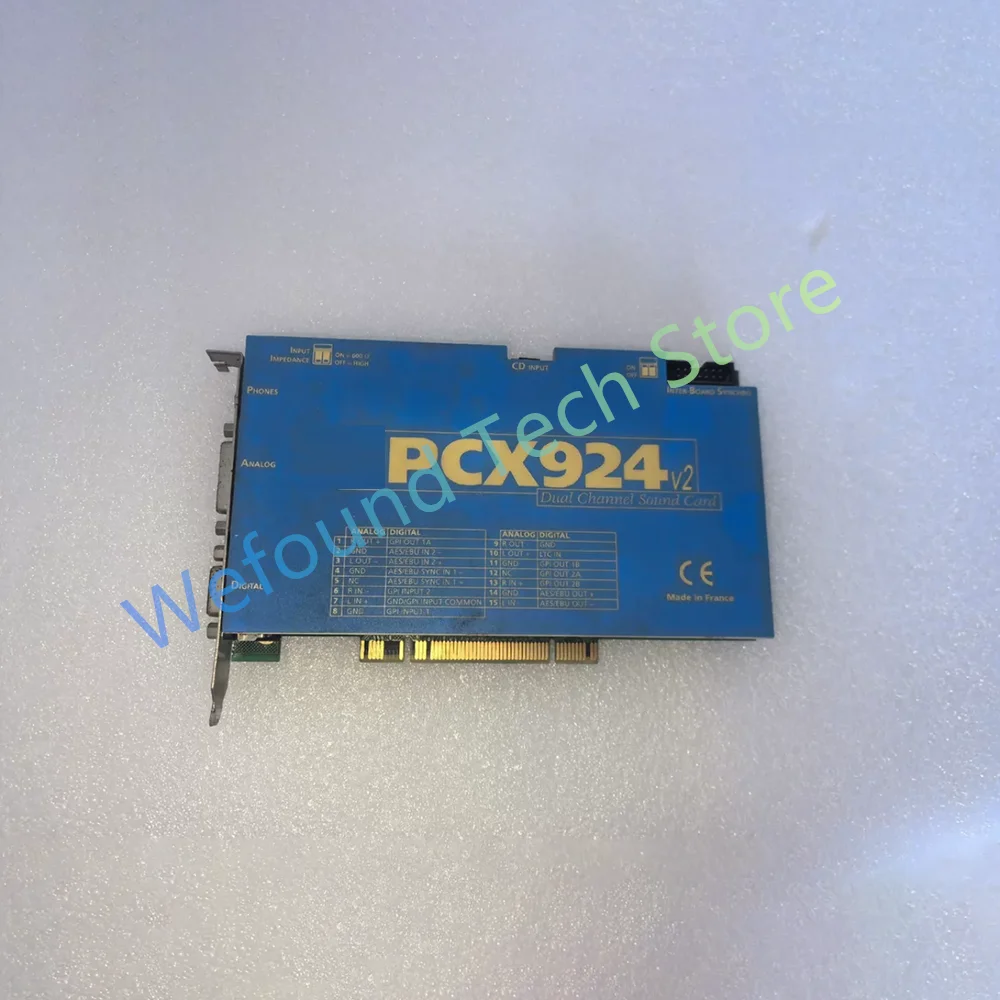 PCX924 For DIGIGRAM Sound Card Broadcast Grade Sound Card PCI Interface PCX924v2