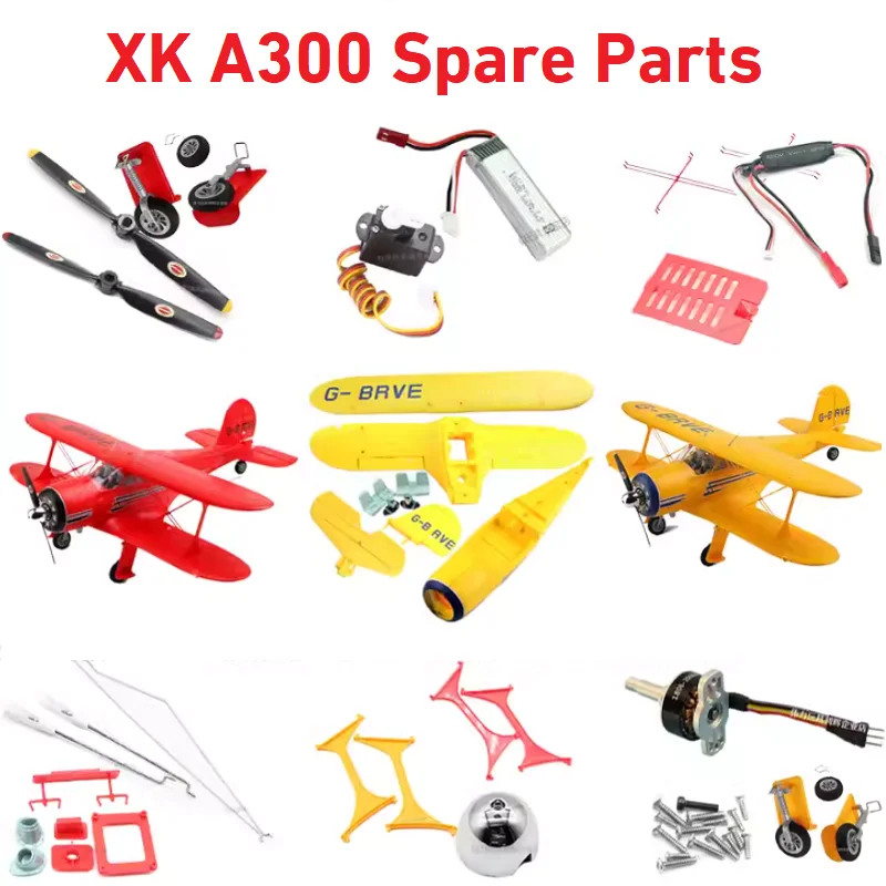 WLtoys XK A300 RC Airplane Accessories Spare Parts Propeller Motor Servo Landing Gear Fairing Main Board ESC Blade